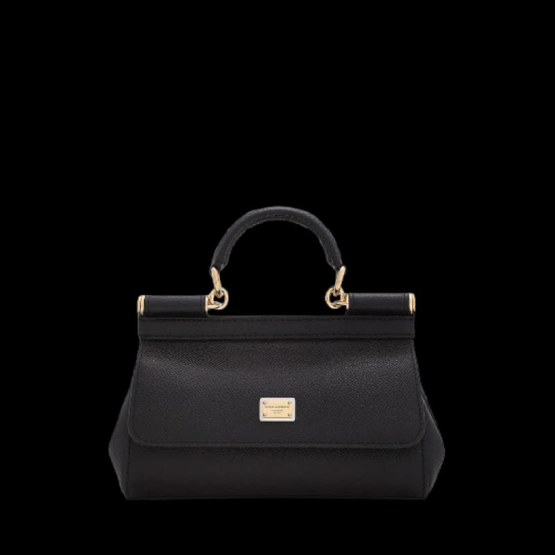 시칠리아 로고 플라크 스몰 토트백