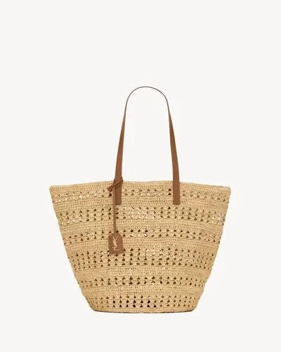 생로랑 라피아 소재의 PANIER 미디엄백 제품 사진 생로랑 라피아 소재의 PANIER 미디엄백 제품 사진