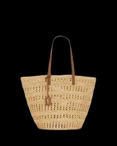 생로랑 라피아 소재의 PANIER 미디엄백 제품 사진 생로랑 라피아 소재의 PANIER 미디엄백 제품 사진